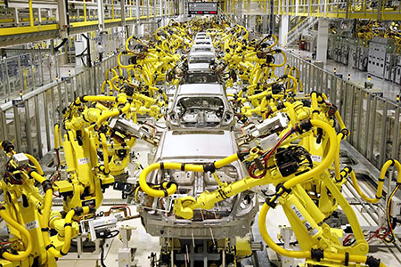 Assembly line robots